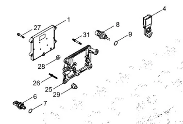 87568842 - Датчик давл. масла ДВС T8/Mg.